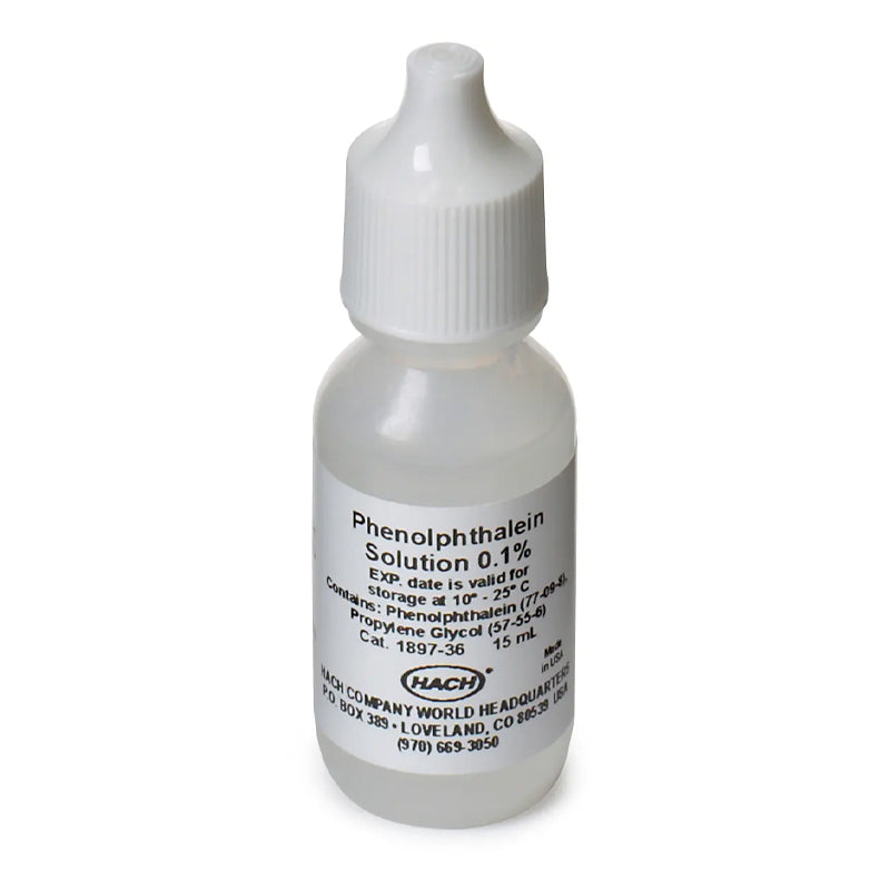 HACH Phenolphthalein indicator solution, 1 g/L, 15 mL PN.189736