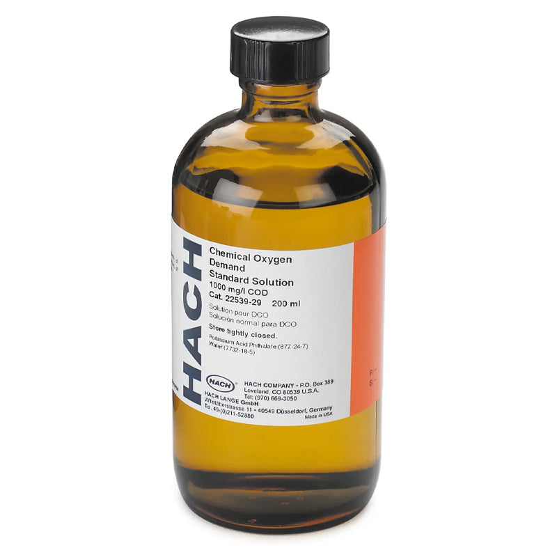 HACH COD Standard Solution, 1000 mg/L as COD, 200 mL PN.2253929