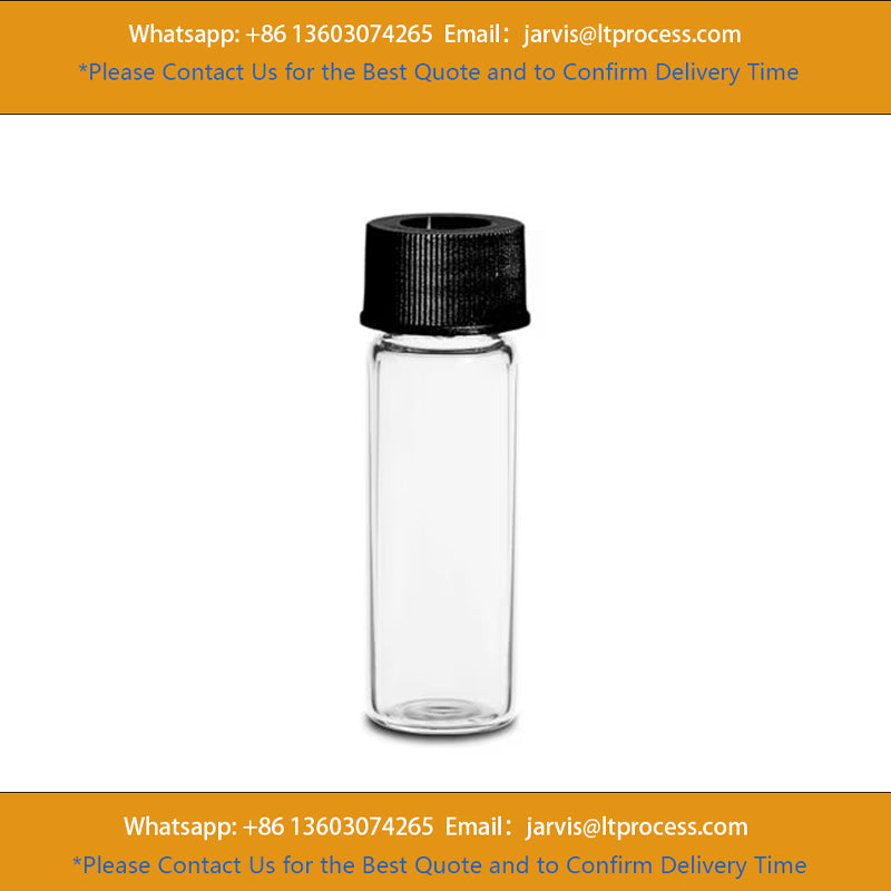 Waters 186000838DV Deactivated Clear Glass 15 x 45 mm Screw Neck Vial, with Cap and PTFE/Silicone Septum, 4 mL Volume, 100/pk