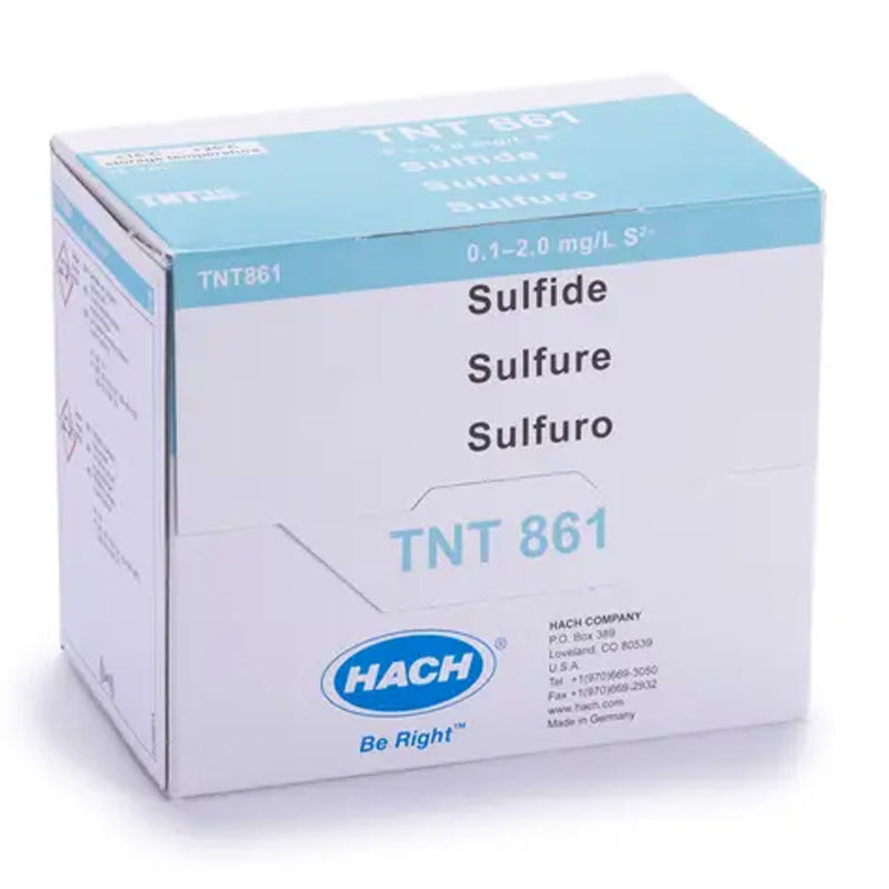 HACH Sulfide TNTplus Vial Test (0.1-2.0 mg/L), 25 Tests PN.TNT861