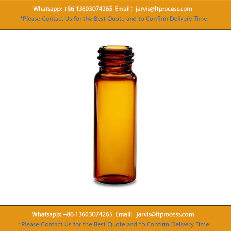 Waters 186001135DV Deactivated Amber Glass 15 x 45 mm Screw Neck Vial, 4 mL Volume, 100/pk