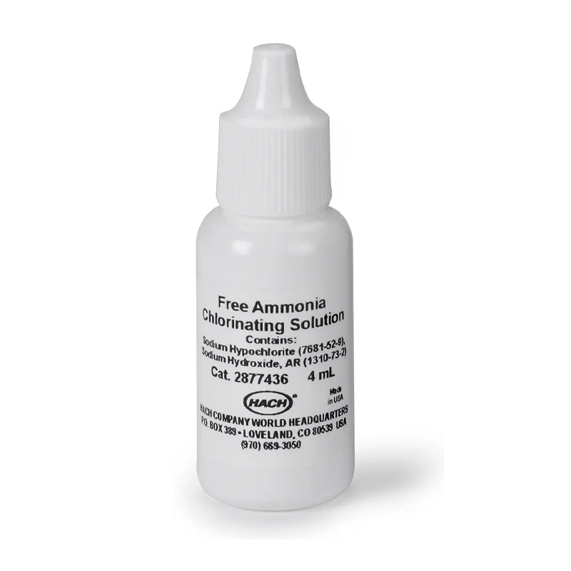 HACH Free Ammonia Chlorinating Solution, 4 mL SCDB PN.2877436