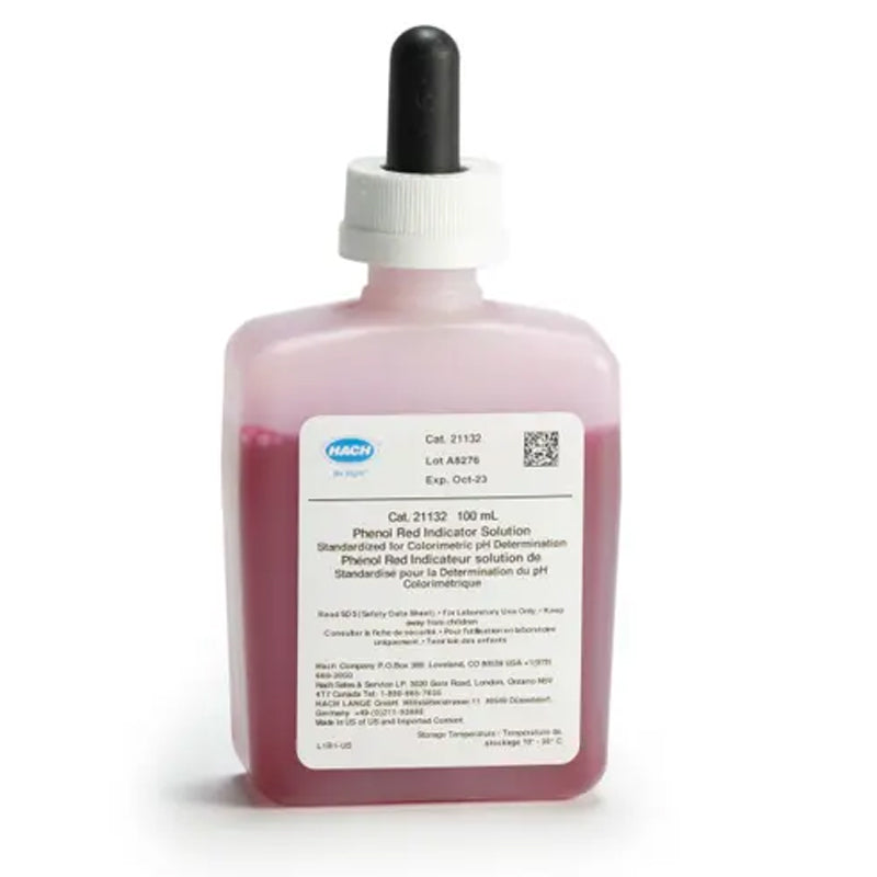 HACH Phenol Red Indicator Solution, 100 mL MDB PN.21132