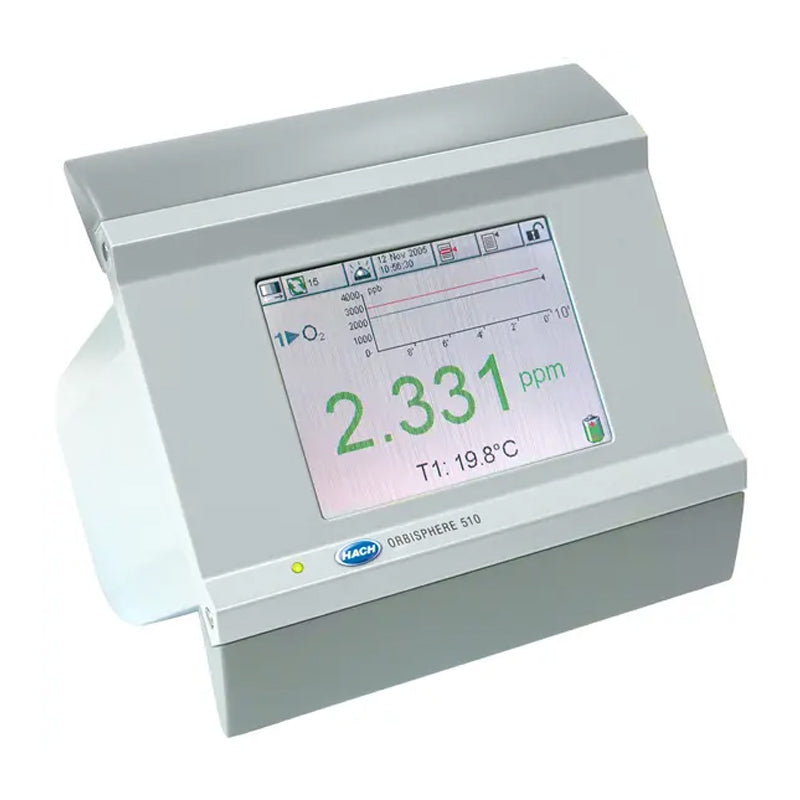 HACH Orbisphere 511 Controller O₂ (EC), H₂ (TC), Panel Mount, 100-240 VAC, 0/4-20mA, Profibus, Ext. Press. PN.511AF0/P1C1P000