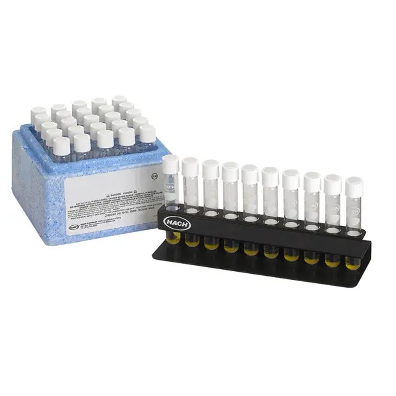 HACH COD Digestion Vials, Ultra Low Range, 1 to 40 mg/L COD, pk/25 PN.2415825