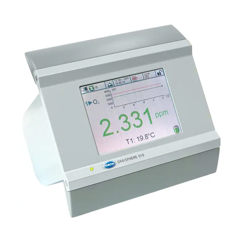 HACH Orbisphere 512 Controller O₂ (EC), H₂ (TC), Panel Mount, 100-240 VAC, 0/4-20mA, Profibus, Ext. Press. PN.512AF0/P1C1P000