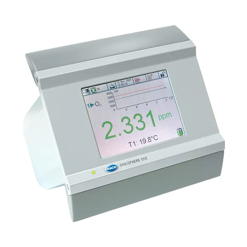 HACH Orbisphere 510 Controller O₃ (EC), O₃ (EC), O₃ (EC), Panel Mount, 100-240 VAC, 0/4-20mA, Ext. Press. PN.510CCC/P1C0P000