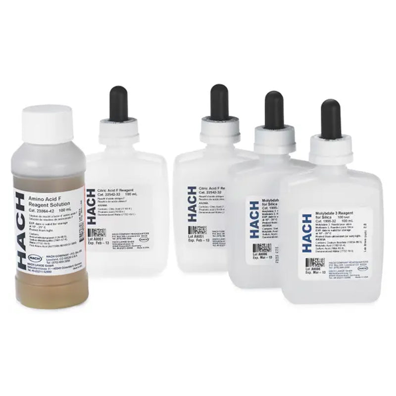 HACH Silica Reagent Set, Ultra Low Range, Bulk Solution PN.2553500