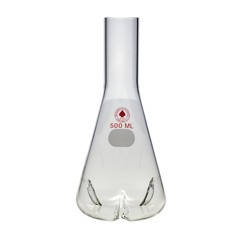 WHEATON culture flasks/shake flasks with three deep baffles, without caps.