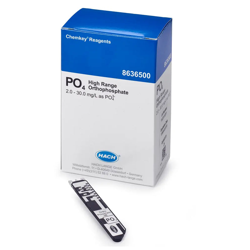 HACH High Range Orthophosphate Chemkey® Reagents (box of 25) PN.8636500