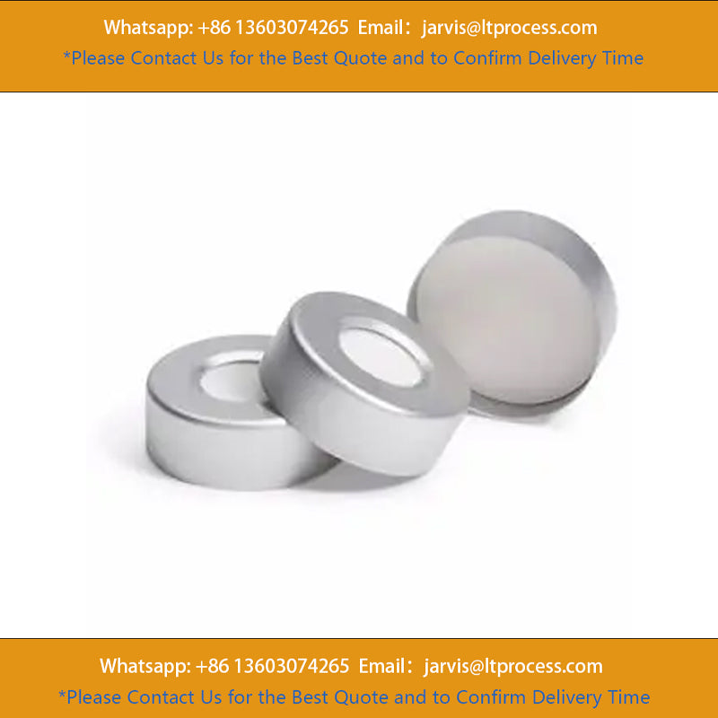 Agilent Technologies 5183-4477 Cap, Crimp, Headspace, w/ Septa, 20 mm, si alu. Cap w/ safety ft., cert., PTFE/sil. Septa, 100 pc/PAK