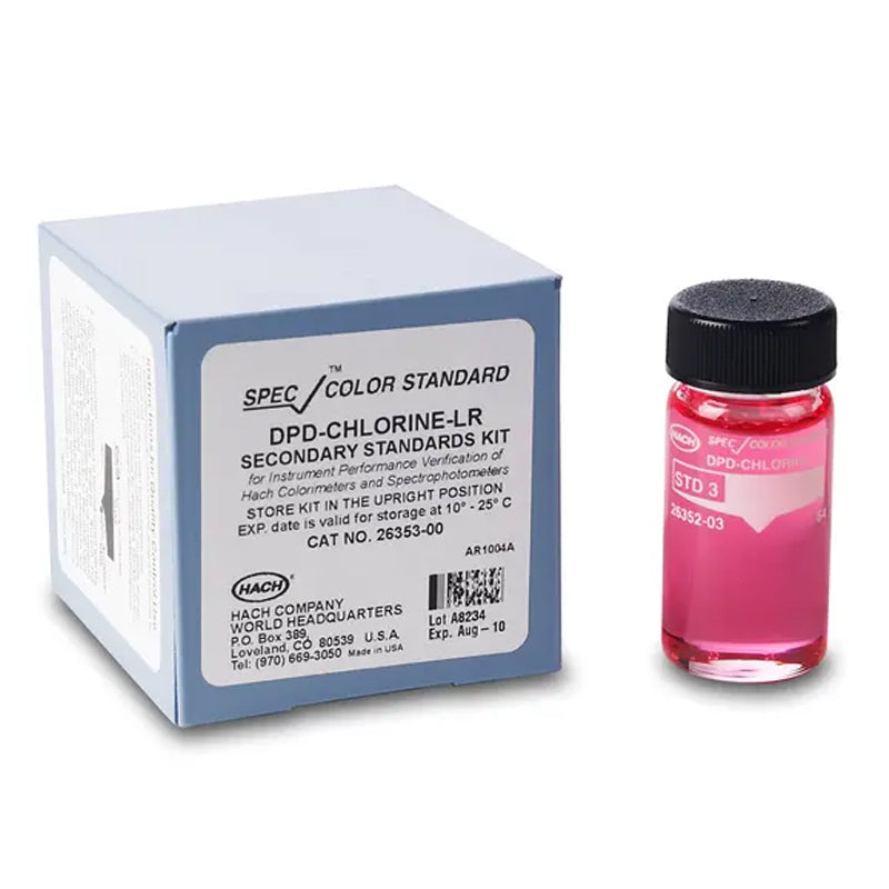 HACH SpecCheck Secondary Gel Standards Set, DPD Chlorine - LR PN.2635300