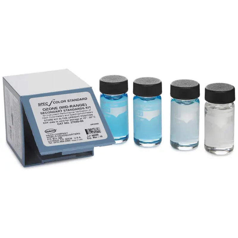 HACH SpecCheck Gel Secondary Standard Set, Ozone, Mid-Range PN.2708000
