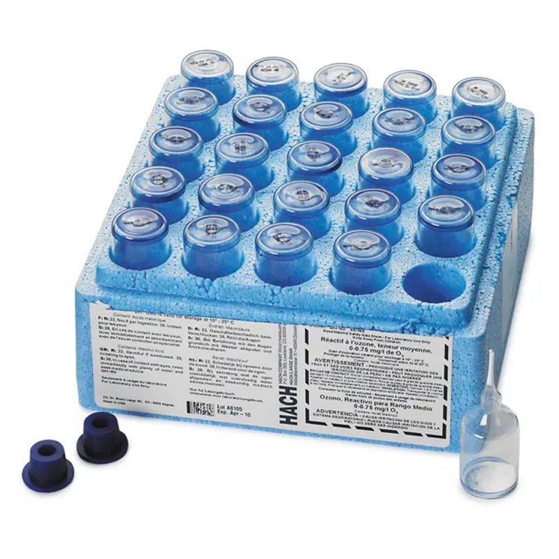 HACH Ozone Accuvac® Ampules, LR, pk/25 PN.2516025