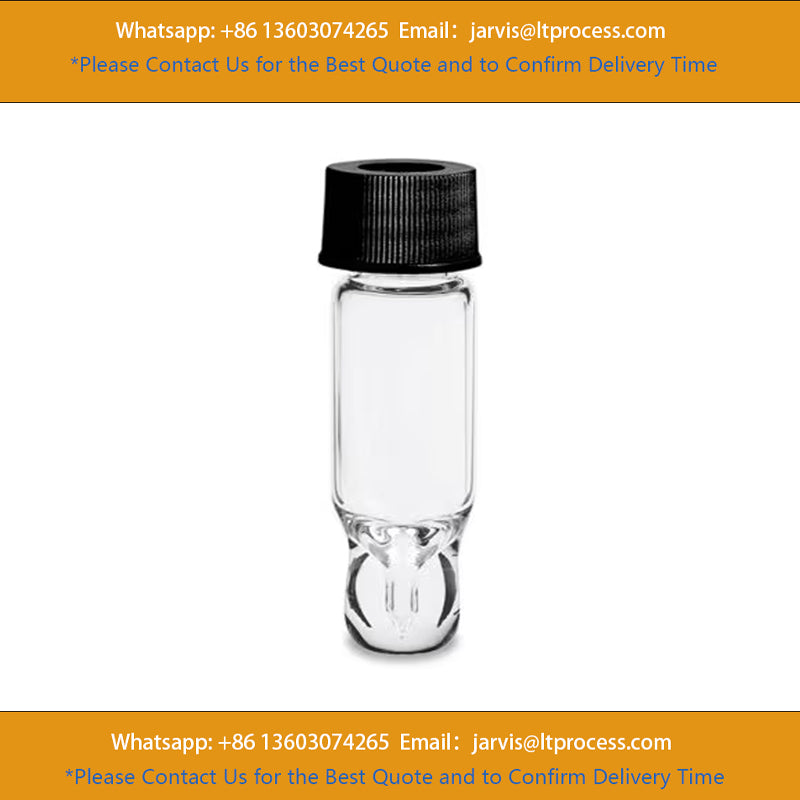 Waters 186002629C LCGC Certified Clear Glass 15 x 45 mm Screw Neck Total Recovery Vial, with Cap and PTFE/Silicone Septum, 3 mL Volume, 100/pk