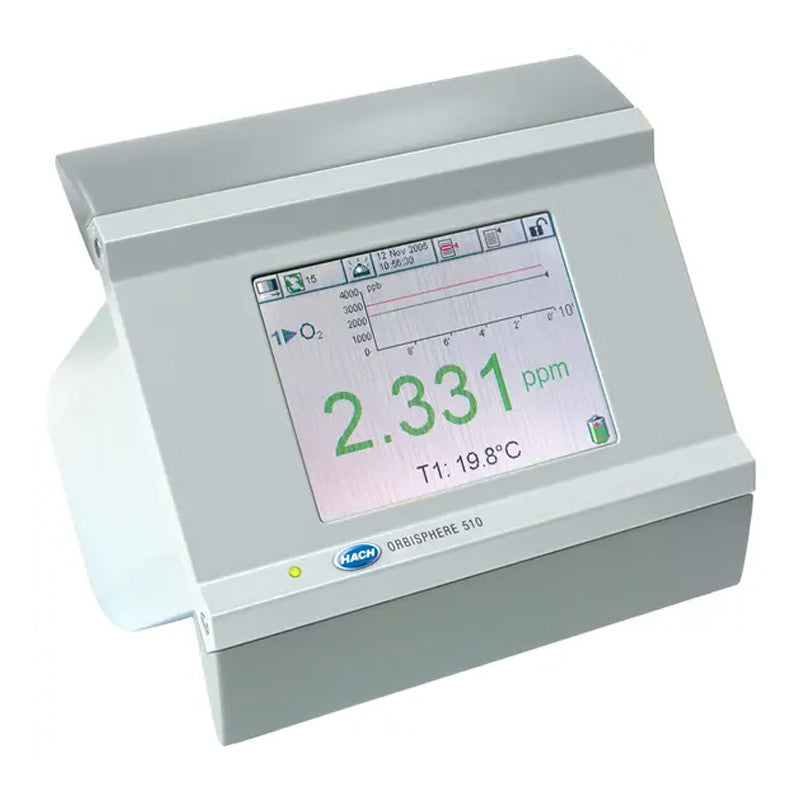 HACH Orbisphere 510 Controller O₃ (EC), Panel Mount, 100-240 VAC, 0/4-20mA, Ext. Press. PN.510C00/P1C0P000