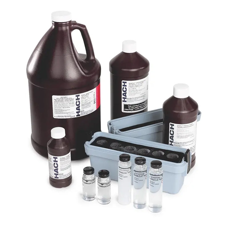 HACH Stablcal® Turbidity Standards Calibration Kit, 2100Q/QIS Portable Turbidimeter, Sealed Vials PN.2971205