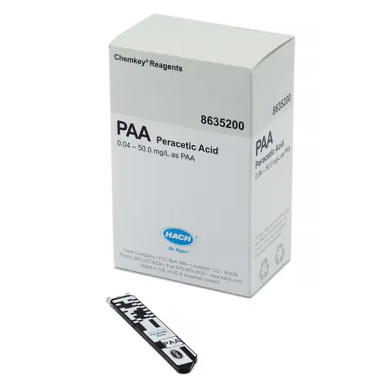 HACH Peracetic Acid Chemkey® Reagents (box of 25) PN.8635200
