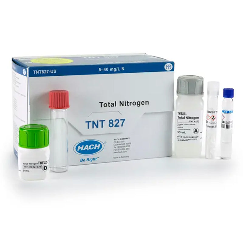 HACH Nitrogen (Total) TNTplus Vial Test, HR (5-40 mg/L N), 25 Tests PN.TNT827