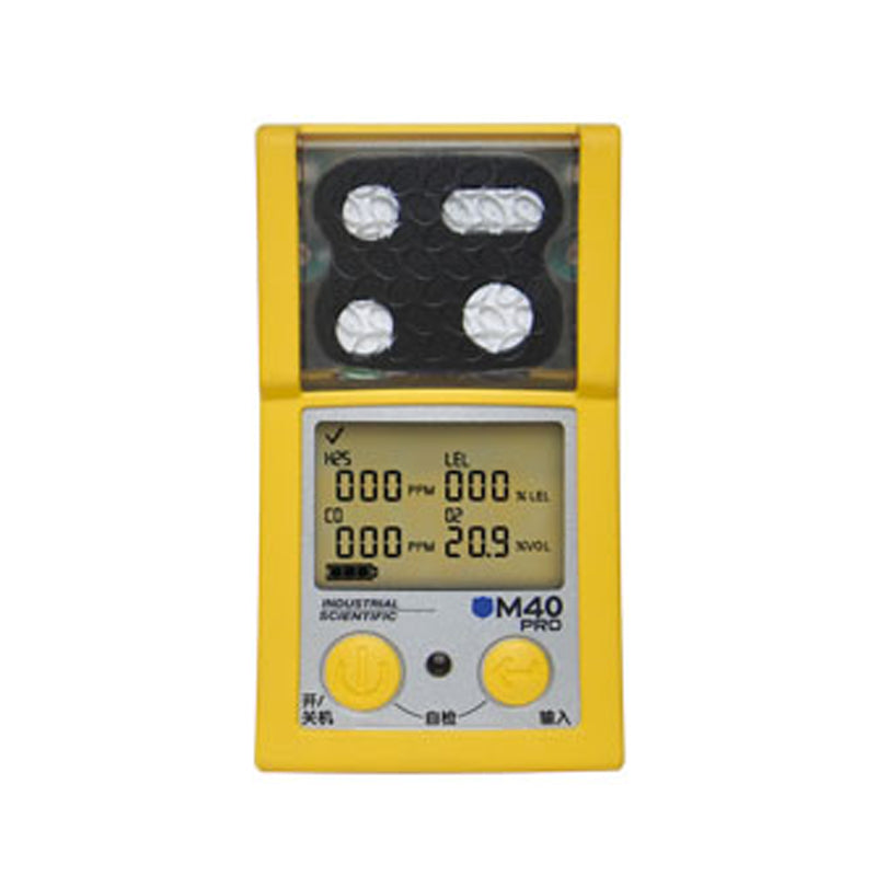 Industrial Scientific M40 Pro 4-in-1 Gas Detector. Detects gases: LEL/CH4, CO, O2, H2S.