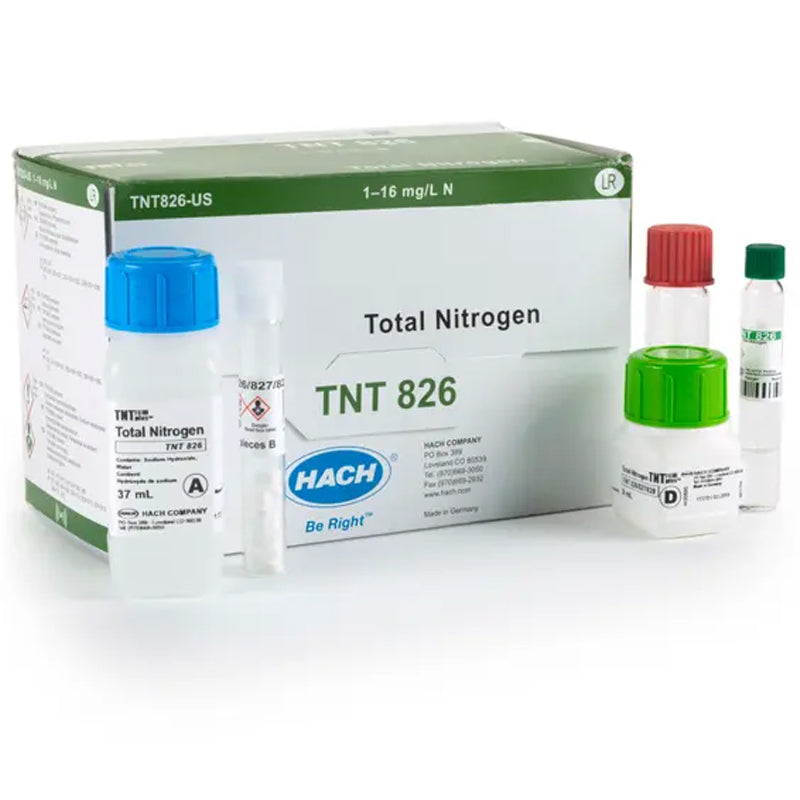 HACH Nitrogen (Total) TNTplus Vial Test, LR (1-16 mg/L N), 25 Tests PN.TNT826