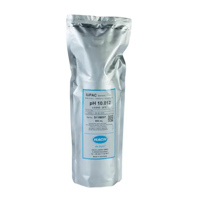 HACH pH 10.012 Certified Reference Material CRM Buffer Standard Solution, IUPAC, 500 mL PN.S11M007