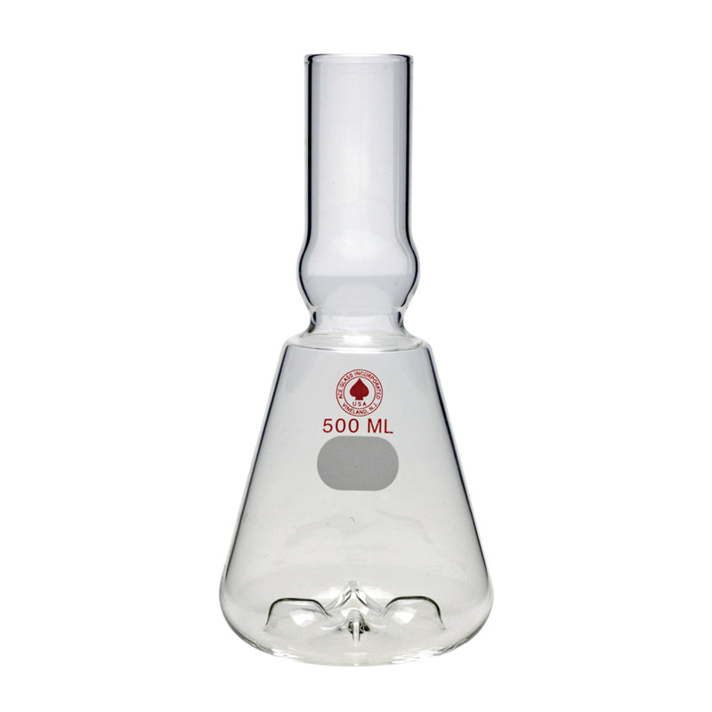 WHEATON culture flasks/shake flasks with four deep bottom baffles, without lids.