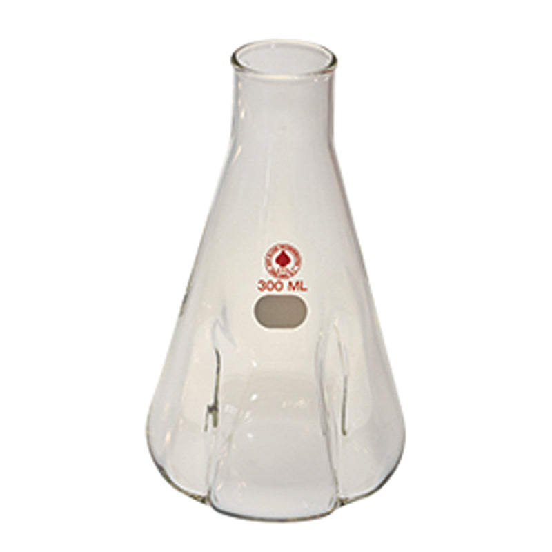 WHEATON culture flasks/shake flasks, deep baffles, and protrusions at the neck.