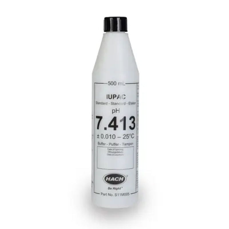 HACH pH 7.413 Certified Reference Material CRM Buffer Standard Solution, IUPAC, 500 mL PN.S11M005