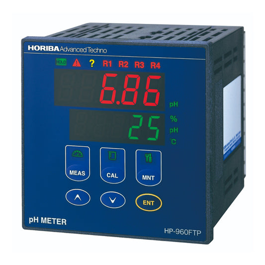 HORIBA Panel-mount type pH meter with 4-point alarm time sharing proportional control HP-960FTP