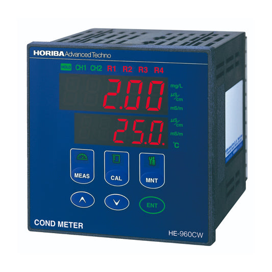 HORIBA Panel-mount type 2-channel conductivity meter (conductivity meter) HE-960CW
