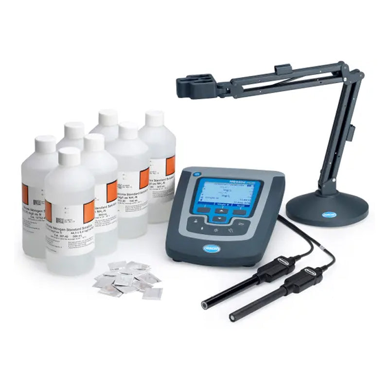 HACH HQD HQ440D Water Quality Laboratory ISE Ammonia (NH₃) and Nitrate (NO₃⁻) Ion Meter Package PN.8508400
