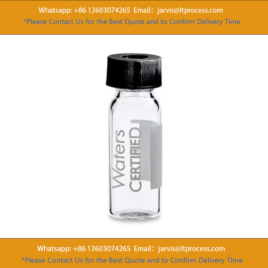 Waters 186005660CV TruView pH Control LCMS Certified Clear Glass, 12 x 32 mm Screw Neck Vial, with Cap and PTFE/Silicone Septum , 2 mL Volume, 100/pk