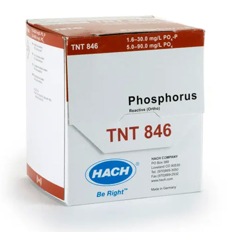 HACH Phosphorus (Reactive) TNTplus Vial Test (5-90 mg/L PO₄), 25 Tests PN.TNT846