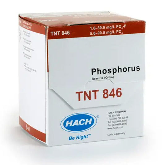 HACH Phosphorus (Reactive) TNTplus Vial Test (5-90 mg/L PO₄), 25 Tests PN.TNT846