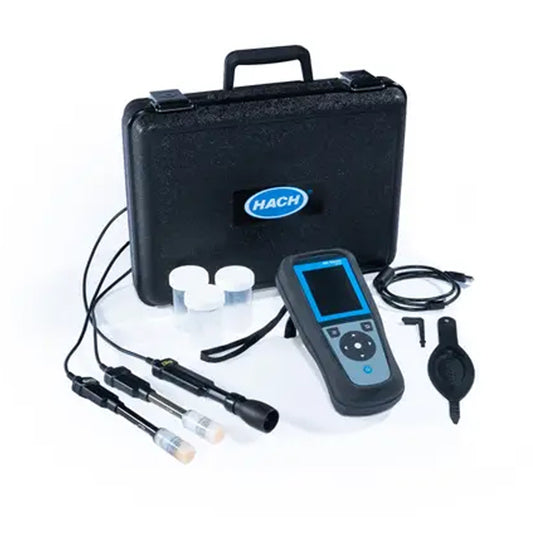 HACH HQ4300 Portable Multi-Meter with Gel pH, Conductivity, and Dissolved Oxygen Electrode, 1 m Cables PN.LEV015.80.43001