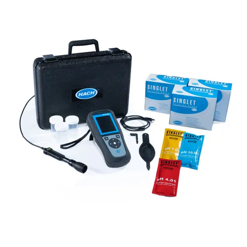 HACH HQ2100 Portable Multi-Meter with Gel pH Electrode PHC1010, 1 m Cable PN.LEV015.80.21002