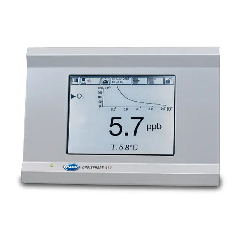 HACH Orbisphere 410A Controller O₂ (EC), 1 Channel, Wall Mount, 100-240 VAC, 4-20mA, RS485 PN.410A/W1C00000