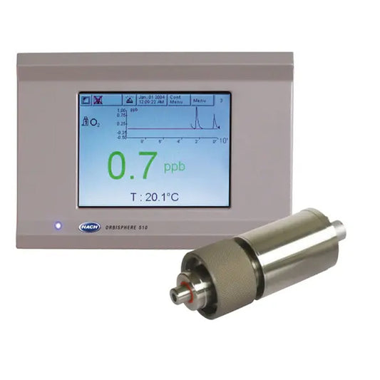 HACH Orbisphere 410K Controller, 1 Channel, LDO Luminescent Dissolved Oxygen (O₂), panel mount, 100-240 VAC, 4-20 mA, RS485 PN.410K/P1C00000