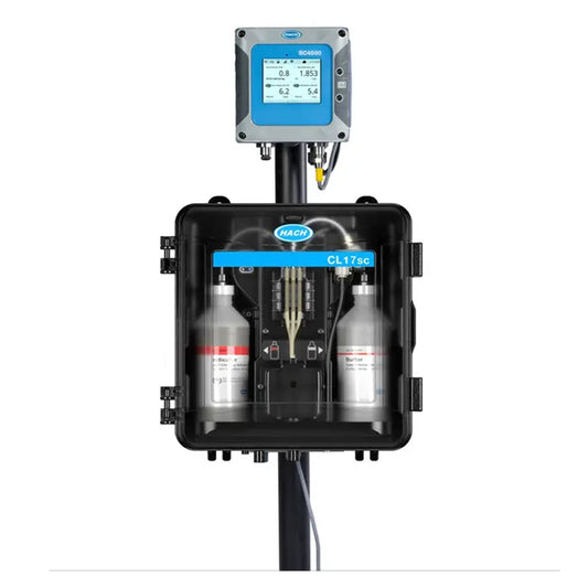 HACH CL17sc Colorimetric Chlorine Analyzer with Pressure Regulator Installation Kit and Reagents for Free Chlorine PN.8572900