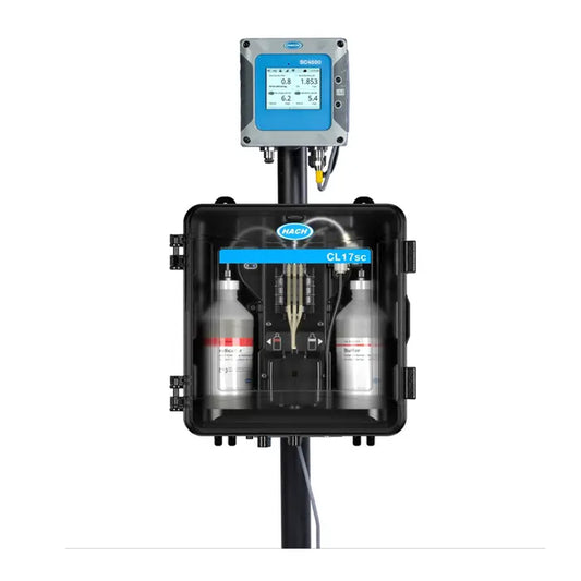 HACH CL17sc Colorimetric Chlorine Analyzer with Standpipe Installation Kit and Reagents for Total Chlorine PN.8572800