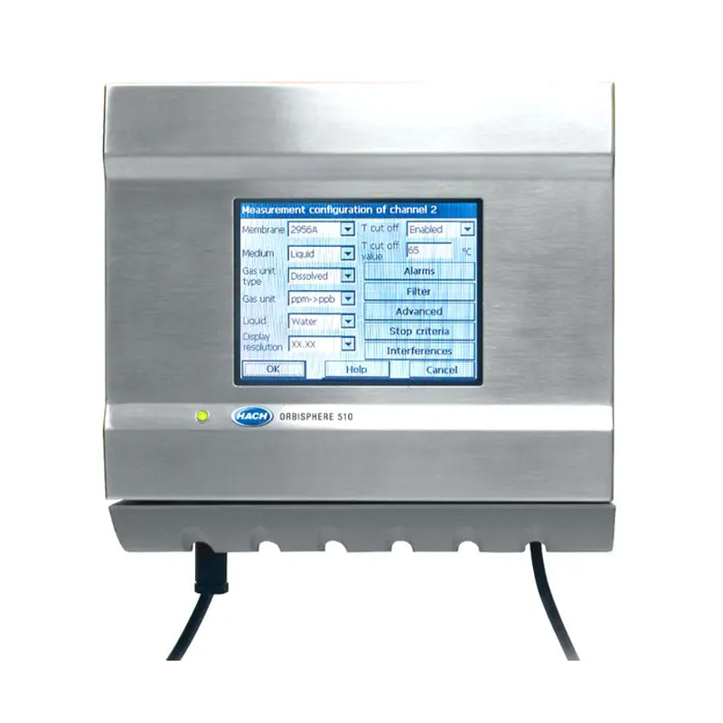 HACH Orbisphere 510 Controller O₂ (EC), Wall Mount, 100-240 VAC, 0/4-20mA, External Pressure Sensor Connection PN.510A00/W1C0P000