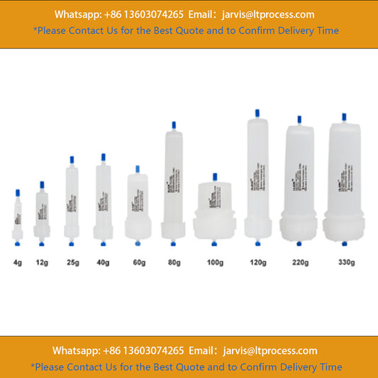 Rapid separation column, prefilled high-quality normal phase silica column 40-63um 60A|40g, santai S-5101-0040-15