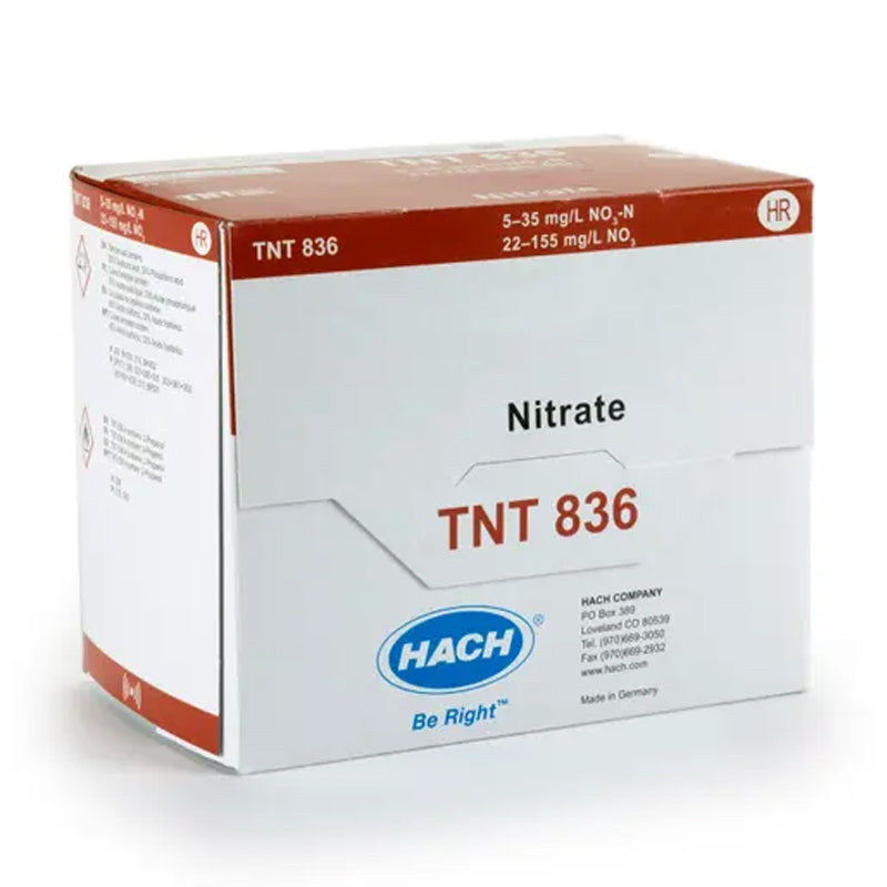 HACH Nitrate TNTplus Vial Test, HR (5-35 mg/L NO₃-N), 25 Tests PN.TNT836