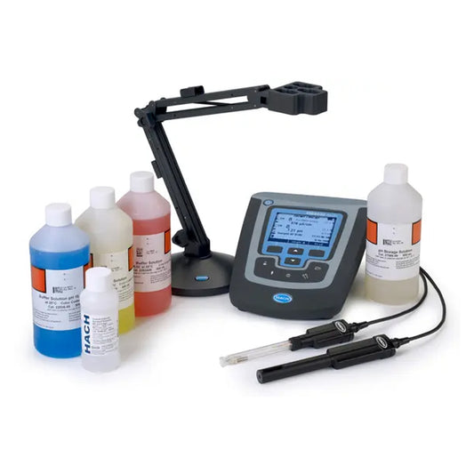 HACH HQD HQ440D Water Quality Laboratory pH and Conductivity Meter Package with PHC281 pH Electrode and CDC401 Conductivity Cell PN.8510200