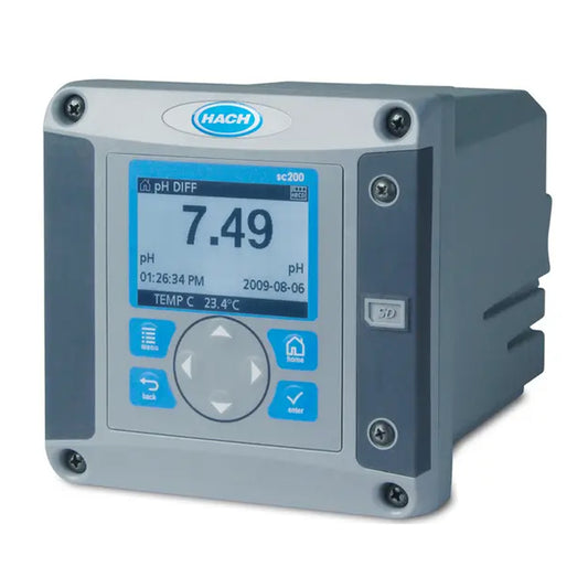 HACH SC200 Universal Controller: 24 V DC with two digital sensor inputs, HART and two 4-20mA outputs PN.LXV404.99.75552