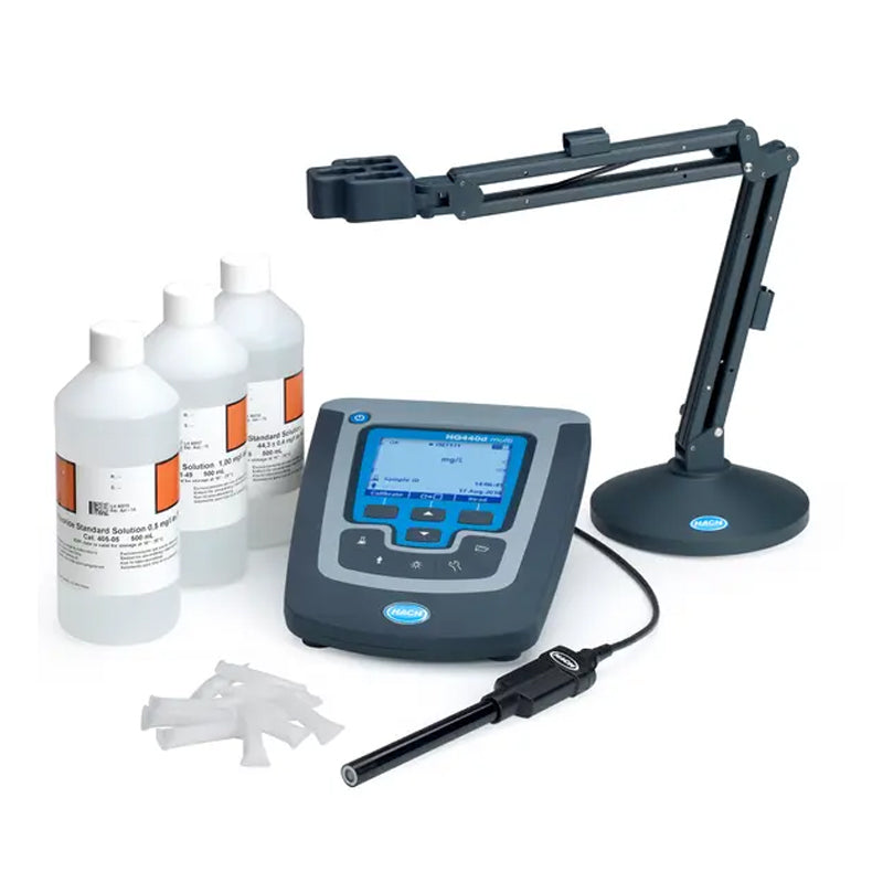 HACH HQD HQ440D Laboratory Fluoride (F⁻) Ion Meter Package with ISEF121 Ion Selective Electrode PN.8508000