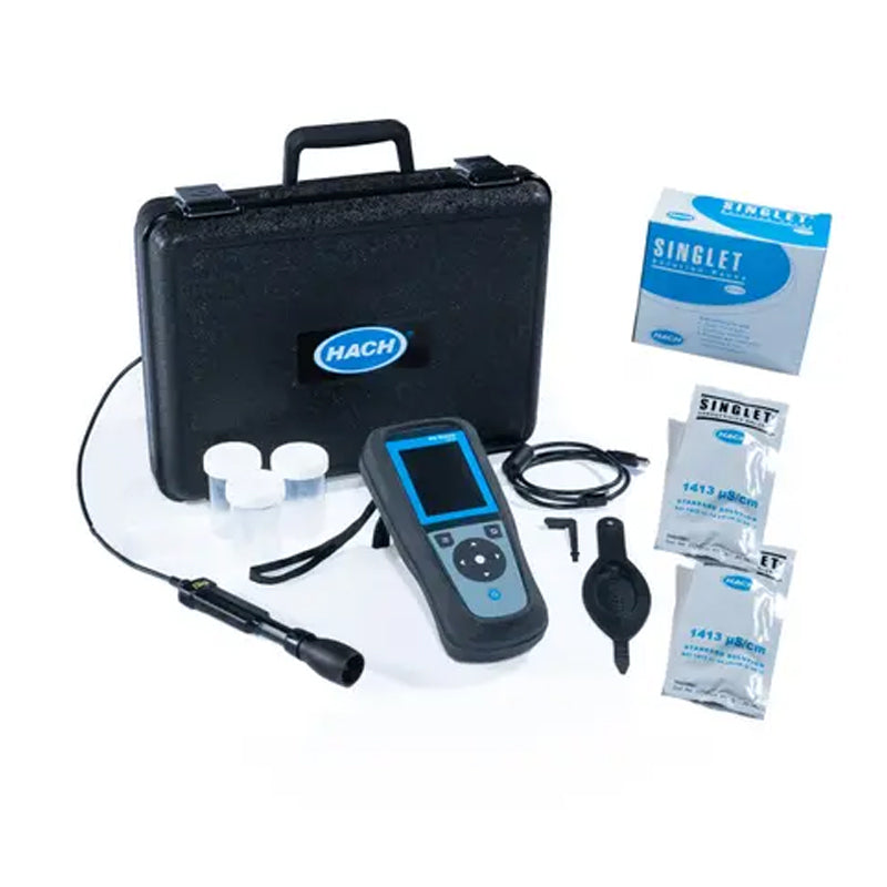 HACH HQ4100 Portable Multi-Meter with Conductivity Electrode, 1 m Cable PN.LEV015.80.41004