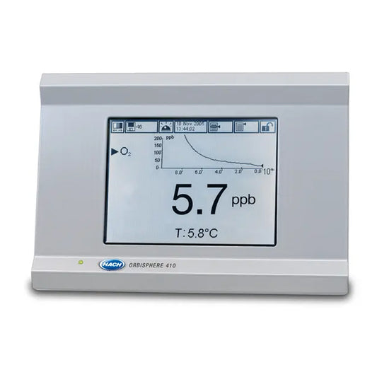 HACH Orbisphere 410 Controller O₃ (EC), Panel Mount, 10-30 VDC, 0/4-20mA, Profibus PN.410C/P2C10000