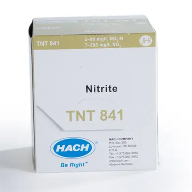 HACH Nitrite TNTplus Vial Test, UHR (2 - 90 mg/L NO₂-N), 25 Tests PN.TNT841